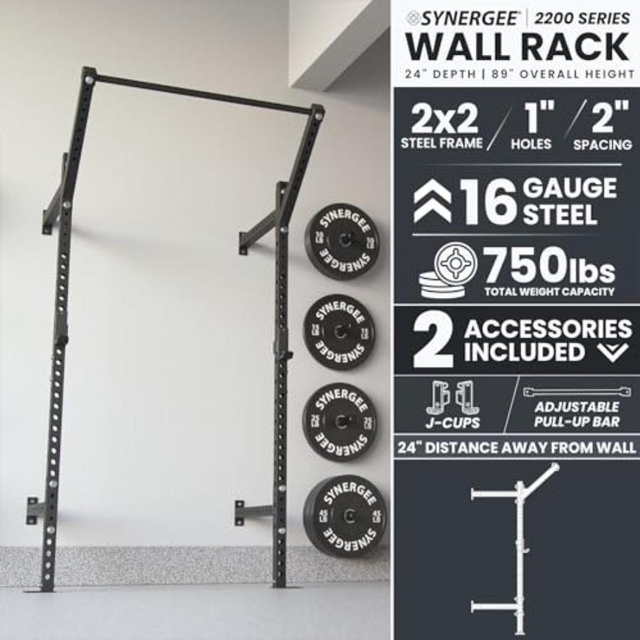Wandmontiertes Squat-Rack für  – Pull Up Bar Grip Bewertung und Preis