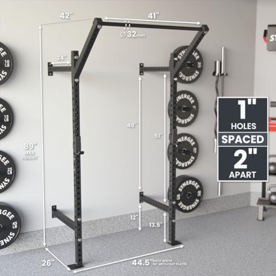 Wandmontiertes Squat-Rack für  – Pull Up Bar Grip Bewertung und Preis